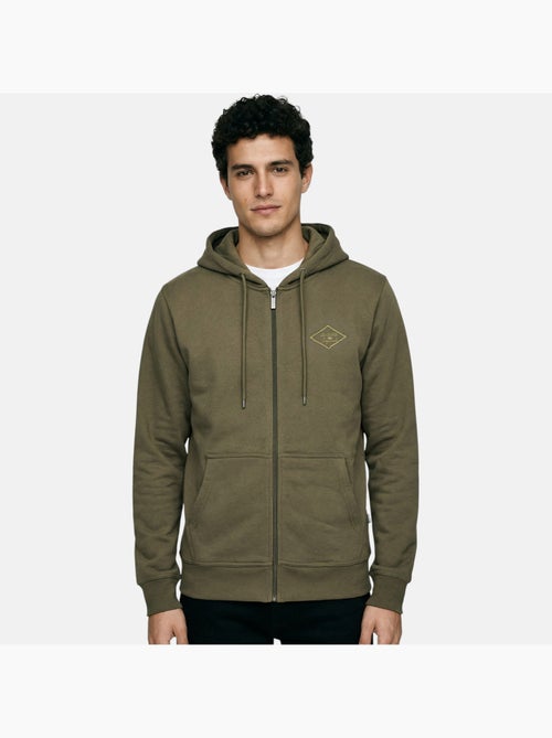 Lee cooper - giacca con cappuccio e cerniera, rifiniture a costine - Kiabi