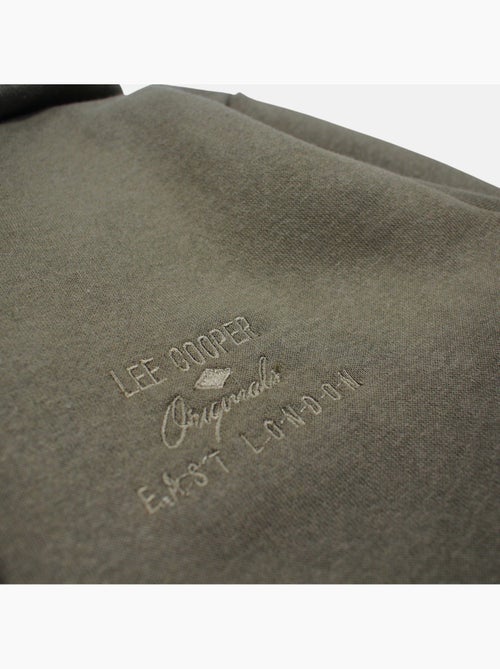 Lee cooper - giacca con cappuccio e cerniera, rifiniture a costine - Kiabi