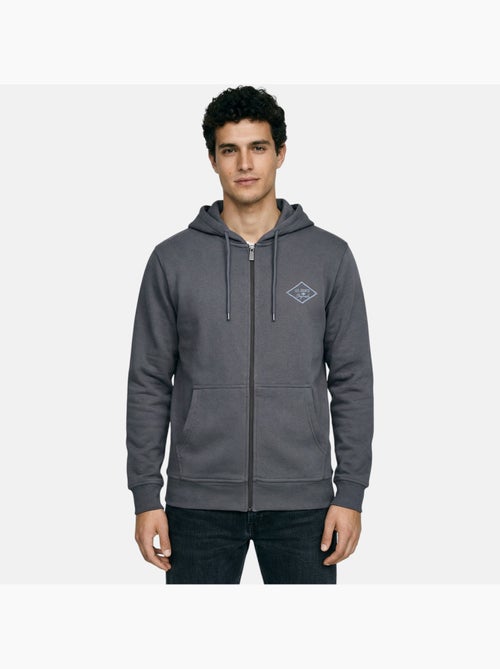 Lee cooper - giacca con cappuccio e cerniera, rifiniture a costine - Kiabi