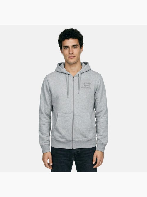 Lee cooper - giacca con cappuccio e cerniera, rifiniture a costine - Kiabi