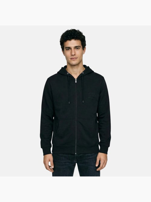 Lee cooper - giacca con cappuccio e cerniera, rifiniture a costine - Kiabi