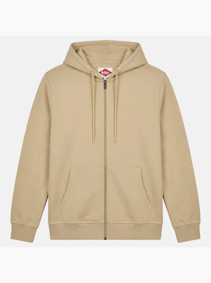 Lee Cooper - Giacca con cappuccio uomo con zip Beige - Kiabi