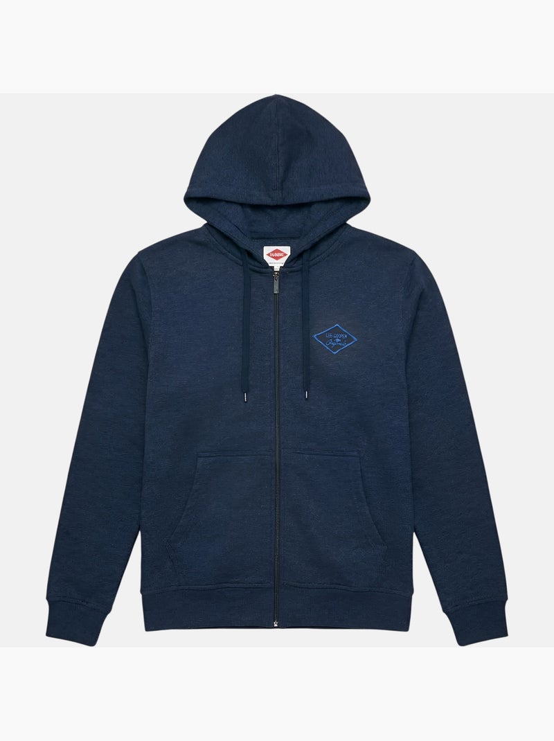 Lee Cooper - Giacca con cappuccio uomo con zip Blu marino - Kiabi