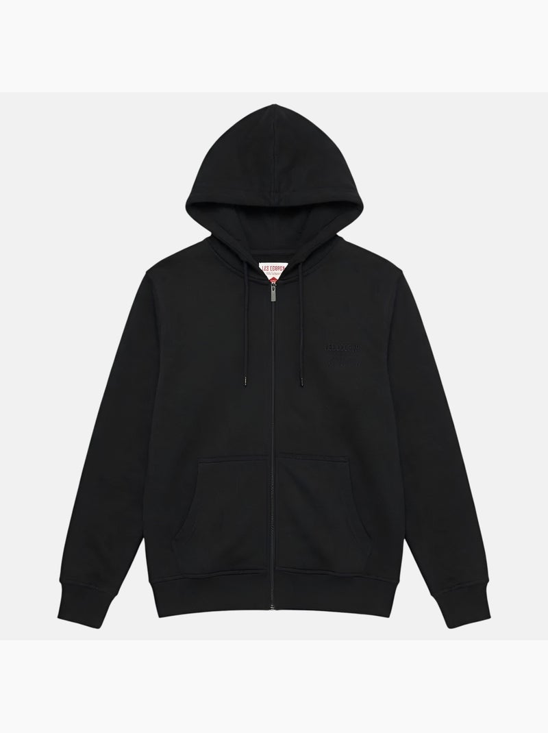 Lee Cooper - Giacca con cappuccio uomo con zip Nero - Kiabi