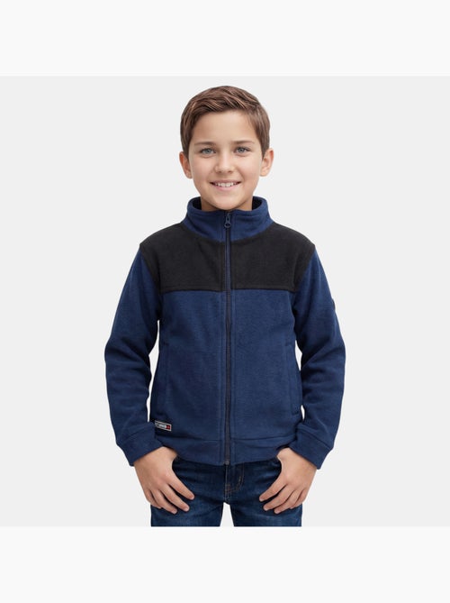 Lee cooper - giacca in pile con cerniera, collo alto e inserti - Kiabi Lee cooper - giacca in pile con cerniera, collo alto e inserti - Kiabi