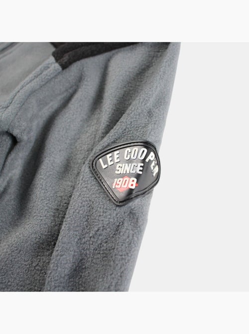 Lee cooper - giacca in pile con cerniera, collo alto e inserti - Kiabi