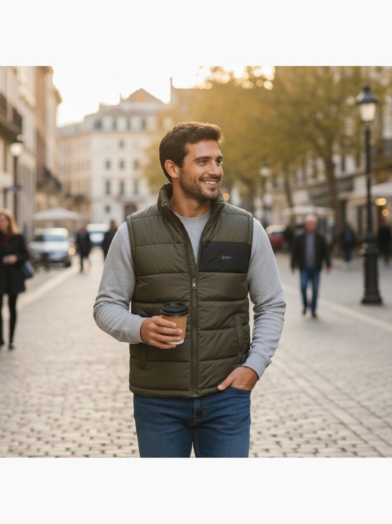 Lee cooper - gilet imbottito da uomo Cachi - Kiabi