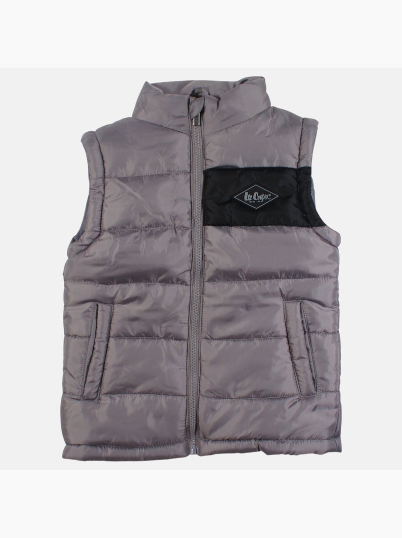 Lee Cooper - Gilet imbottito senza maniche bambino Grigio - Kiabi