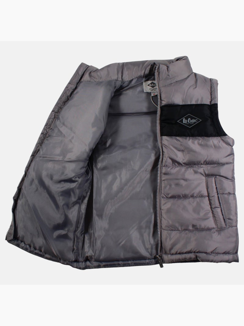 Lee Cooper - Gilet imbottito senza maniche bambino Grigio - Kiabi