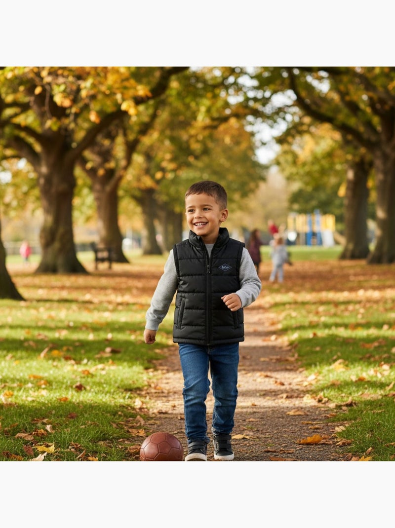 Lee Cooper - Gilet imbottito senza maniche bambino Nero - Kiabi