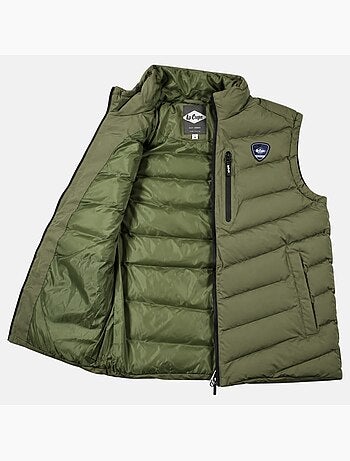 Lee cooper - gilet trapuntato con cappuccio uomo