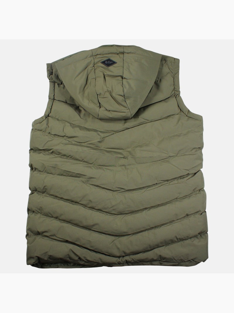 Lee cooper - gilet trapuntato con cappuccio  uomo Cachi - Kiabi