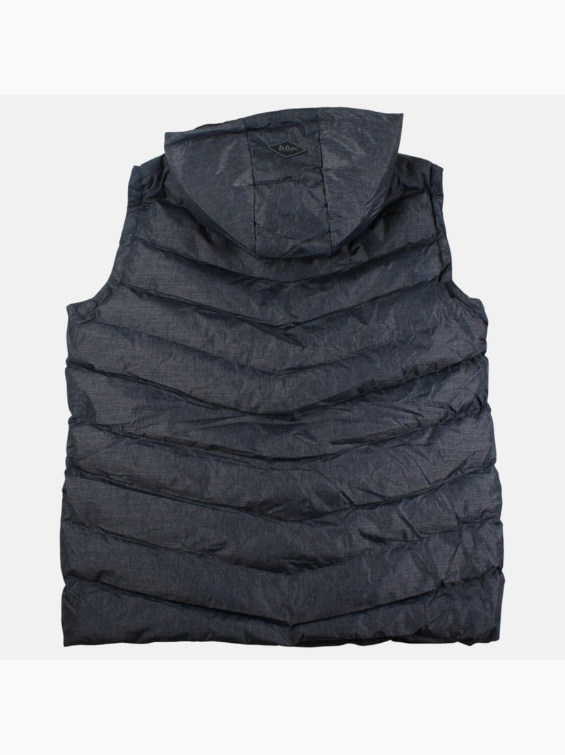 Lee cooper - gilet trapuntato con cappuccio  uomo Grigio antracite - Kiabi