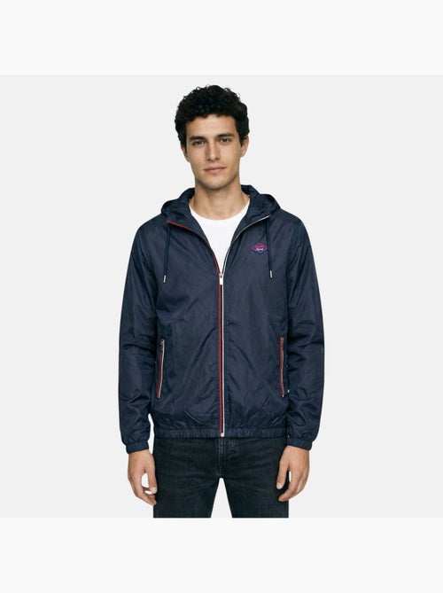Lee Cooper - Giubbotto antivento uomo blu navy con cappuccio - Kiabi
