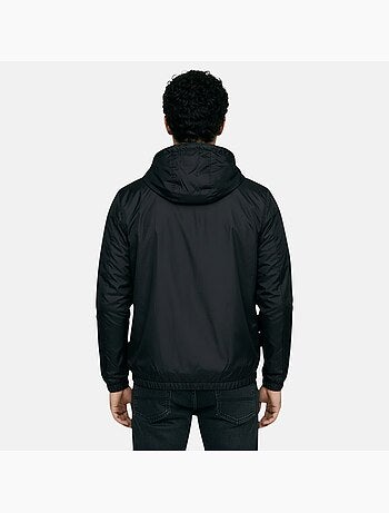 Lee Cooper - Giubbotto antivento uomo nero con cappuccio