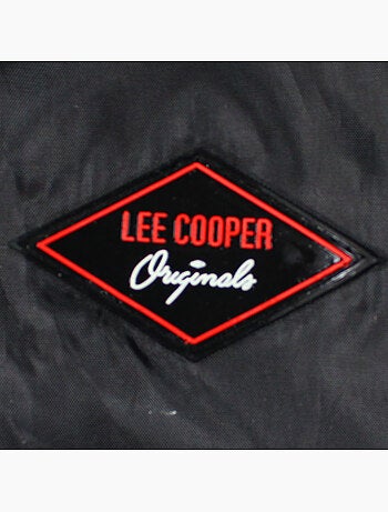 Lee Cooper - Giubbotto antivento uomo nero con cappuccio