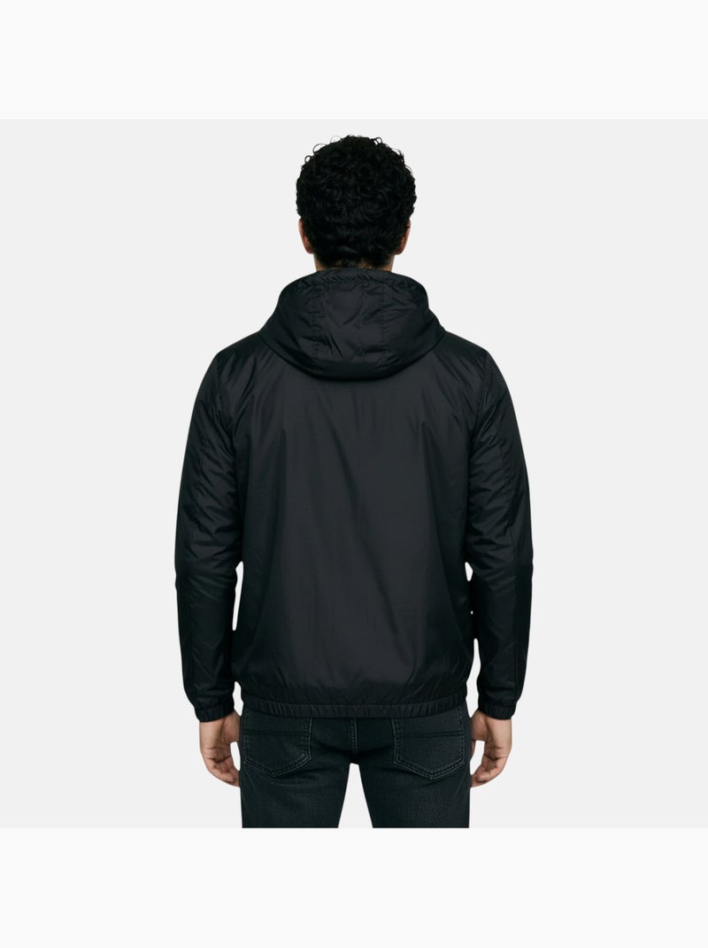 Lee Cooper - Giubbotto antivento uomo nero con cappuccio Nero - Kiabi