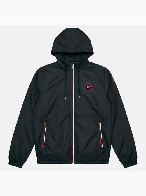 Lee Cooper - Giubbotto antivento uomo nero con cappuccio - Kiabi