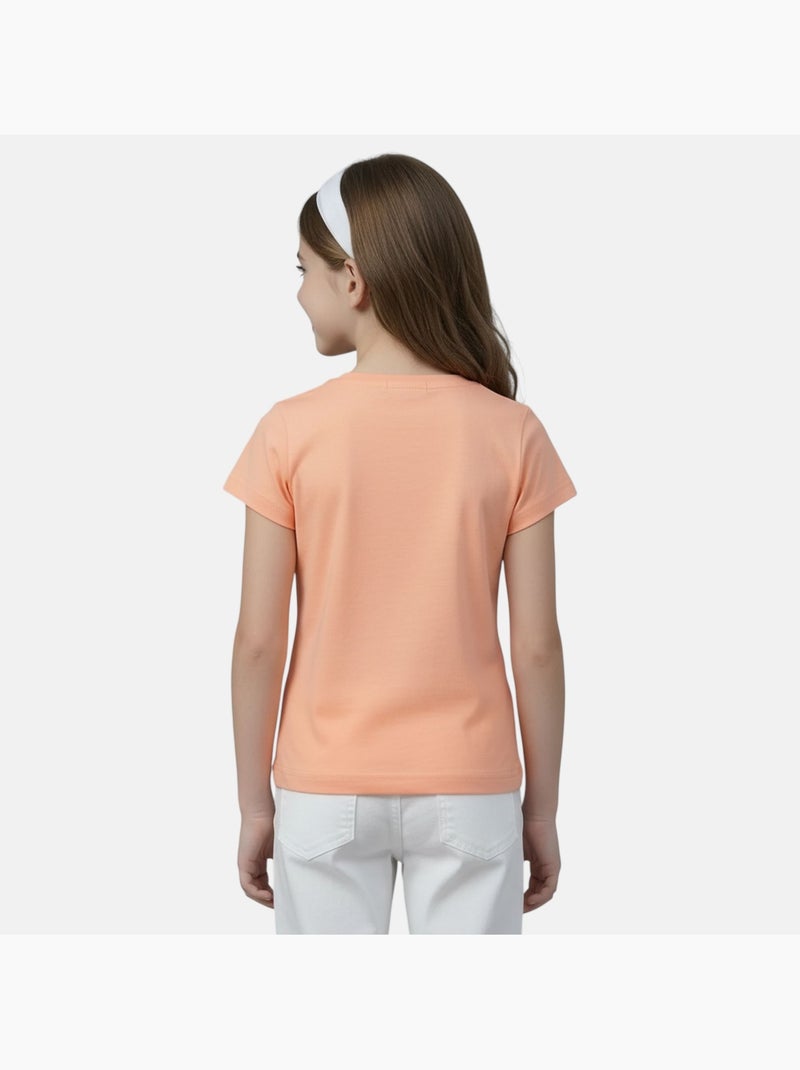Lee Cooper - Maglietta bambina a maniche corte Arancione - Kiabi