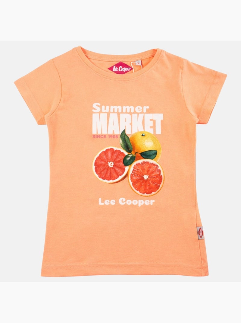 Lee Cooper - Maglietta bambina a maniche corte Arancione - Kiabi