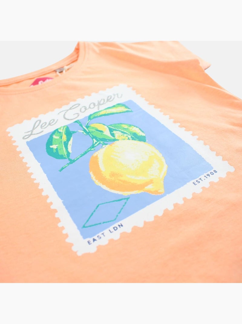 Lee Cooper - Maglietta bambina a maniche corte Arancione - Kiabi