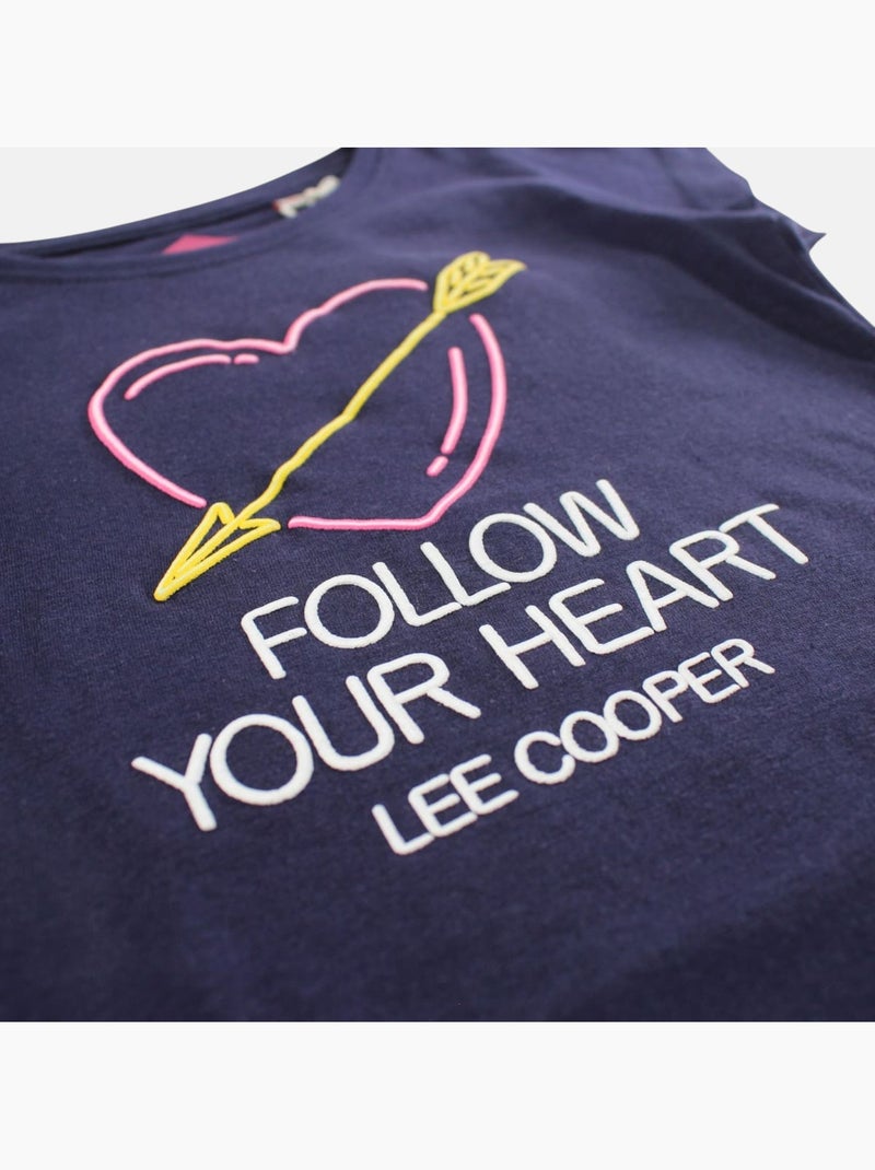 Lee Cooper - Maglietta bambina a maniche corte Blu marino - Kiabi