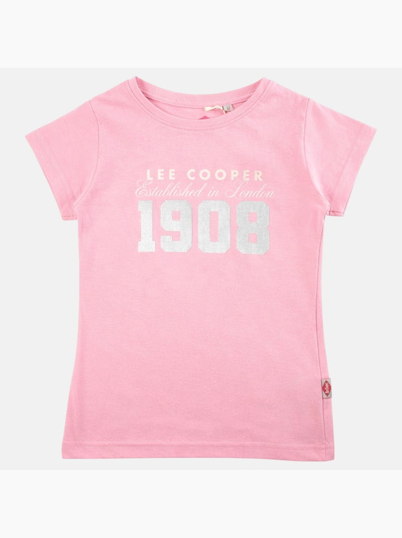 Lee Cooper - Maglietta bambina a maniche corte Rosa chiaro - Kiabi