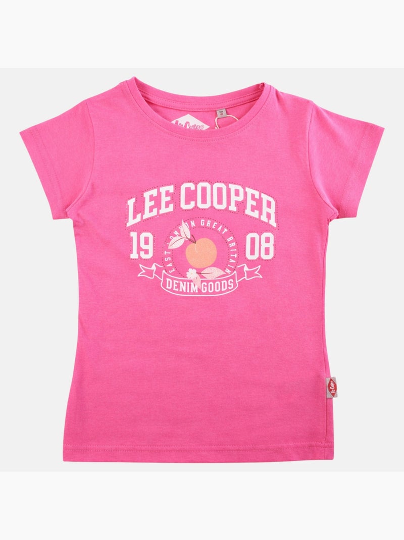 Lee Cooper - Maglietta bambina a maniche corte Rosa fucsia - Kiabi