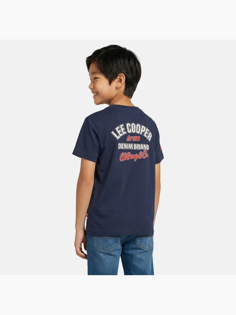 Lee Cooper - Maglietta bambino a maniche corte con logo sul petto Blu marino - Kiabi