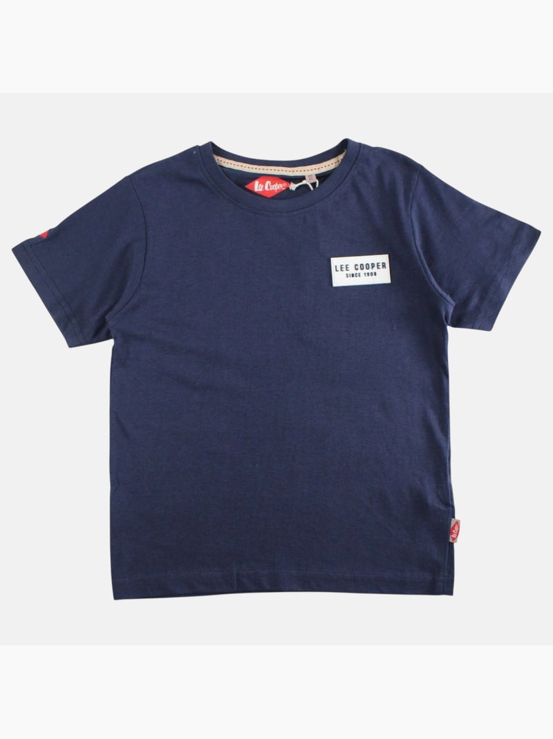 Lee Cooper - Maglietta bambino a maniche corte con logo sul petto Blu marino - Kiabi