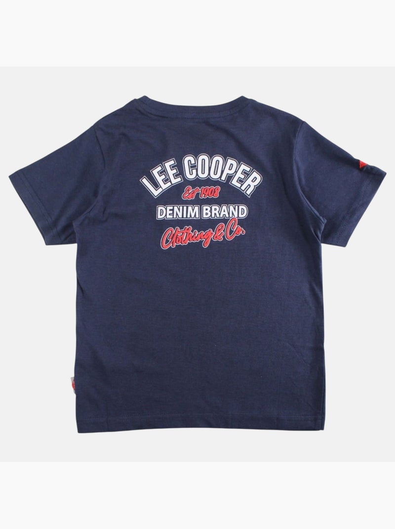 Lee Cooper - Maglietta bambino a maniche corte con logo sul petto Blu marino - Kiabi