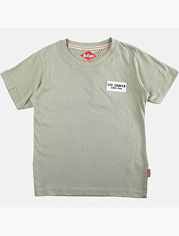 Lee Cooper - Maglietta bambino a maniche corte con logo sul petto