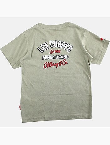 Lee Cooper - Maglietta bambino a maniche corte con logo sul petto