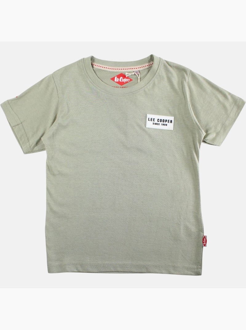 Lee Cooper - Maglietta bambino a maniche corte con logo sul petto Verde - Kiabi