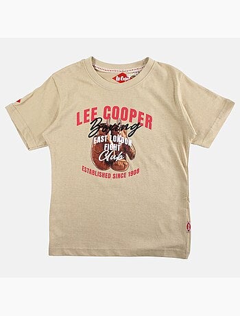 Lee Cooper - Maglietta bambino a maniche corte con stampa boxing club