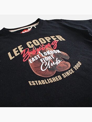 Lee Cooper - Maglietta bambino a maniche corte con stampa boxing club