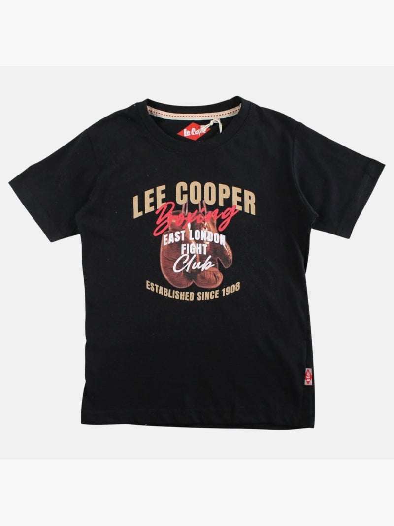 Lee Cooper - Maglietta bambino a maniche corte con stampa boxing club Nero - Kiabi