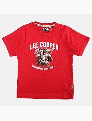 Lee Cooper - Maglietta bambino a maniche corte con stampa boxing club