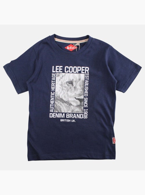 Lee Cooper - Maglietta bambino a maniche corte con stampa denim brand - Kiabi