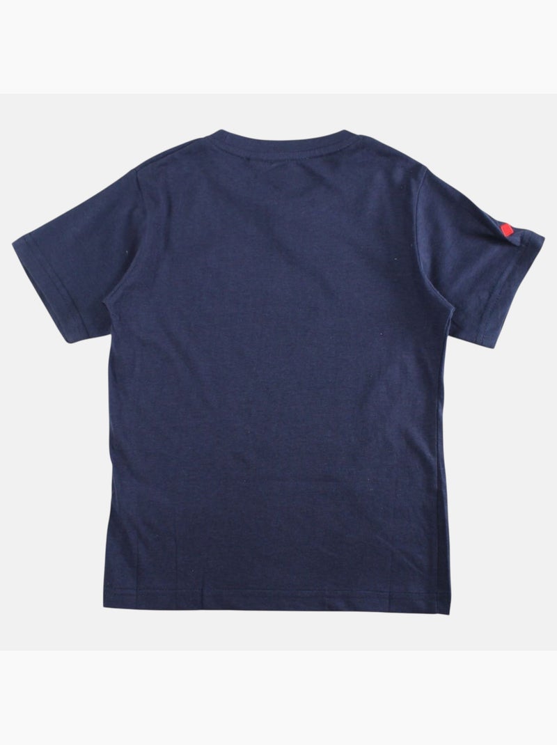 Lee Cooper - Maglietta bambino a maniche corte con stampa denim brand Blu marino - Kiabi