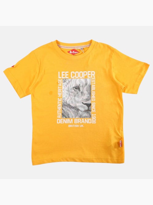 Lee Cooper - Maglietta bambino a maniche corte con stampa denim brand - Kiabi