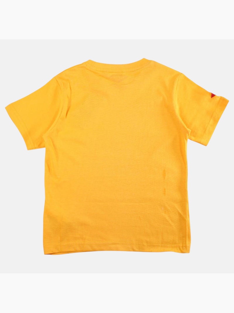 Lee Cooper - Maglietta bambino a maniche corte con stampa denim brand Giallo - Kiabi