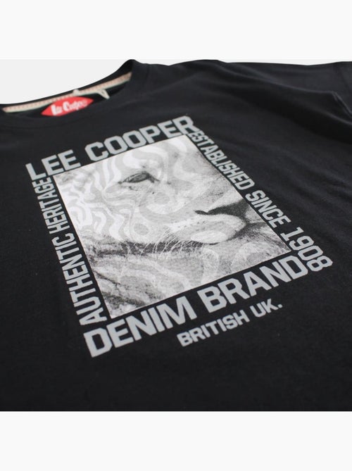 Lee Cooper - Maglietta bambino a maniche corte con stampa denim brand - Kiabi