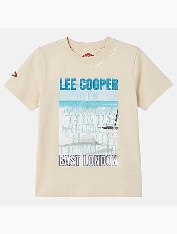 Lee Cooper - Maglietta bambino a maniche corte con stampa East London