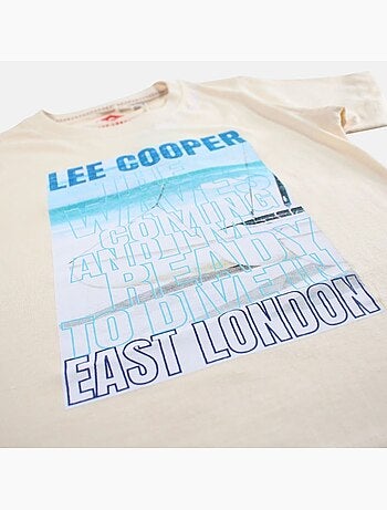 Lee Cooper - Maglietta bambino a maniche corte con stampa East London