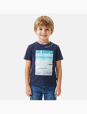 Lee Cooper - Maglietta bambino a maniche corte con stampa East London