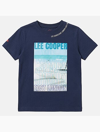 Lee Cooper - Maglietta bambino a maniche corte con stampa East London