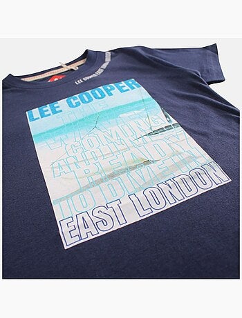 Lee Cooper - Maglietta bambino a maniche corte con stampa East London
