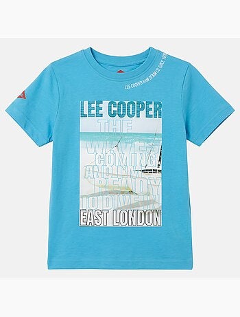 Lee Cooper - Maglietta bambino a maniche corte con stampa East London