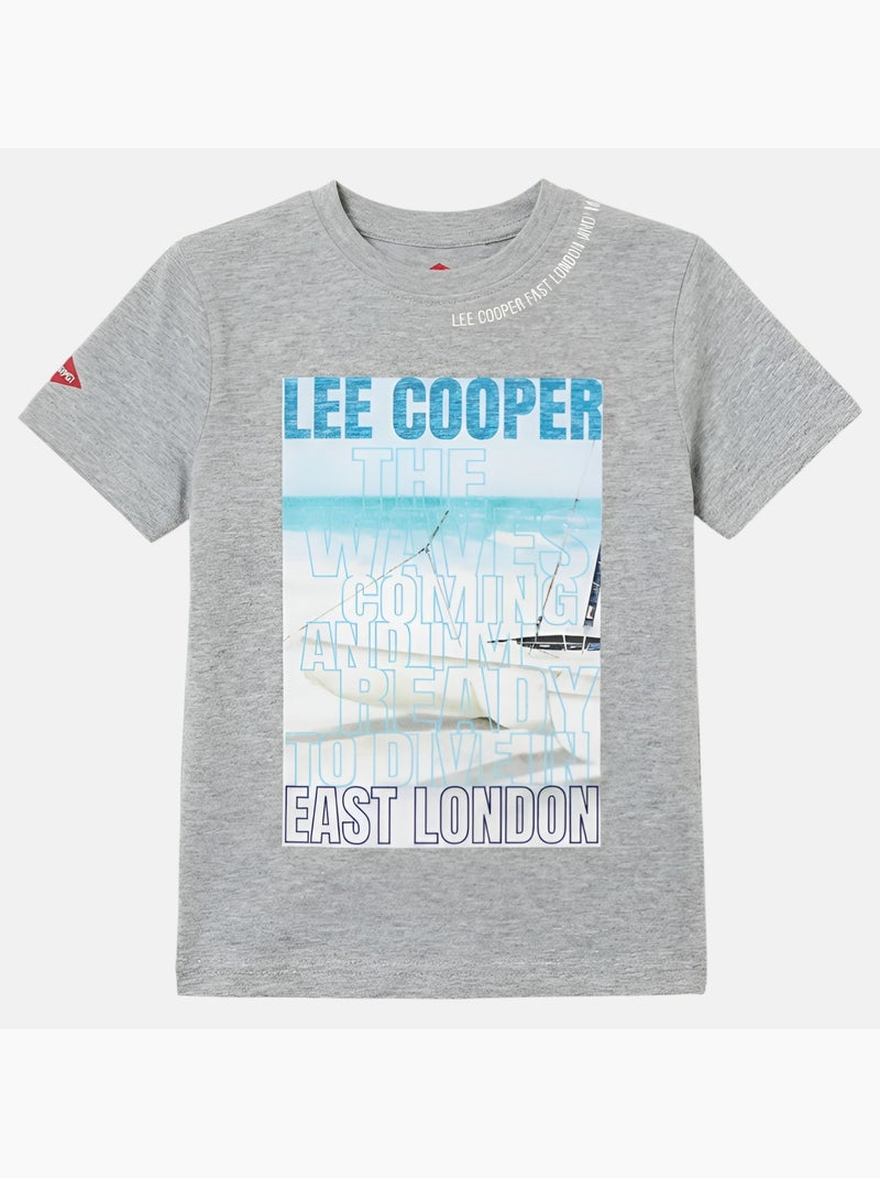 Lee Cooper - Maglietta bambino a maniche corte con stampa East London Grigio - Kiabi